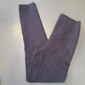 Aerie Women’s Chocolate Brown Ribbed Real Me Xtra 7/8th Leggings